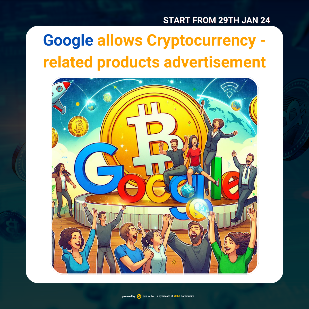 Google to allow crypto-related ads in January 2024