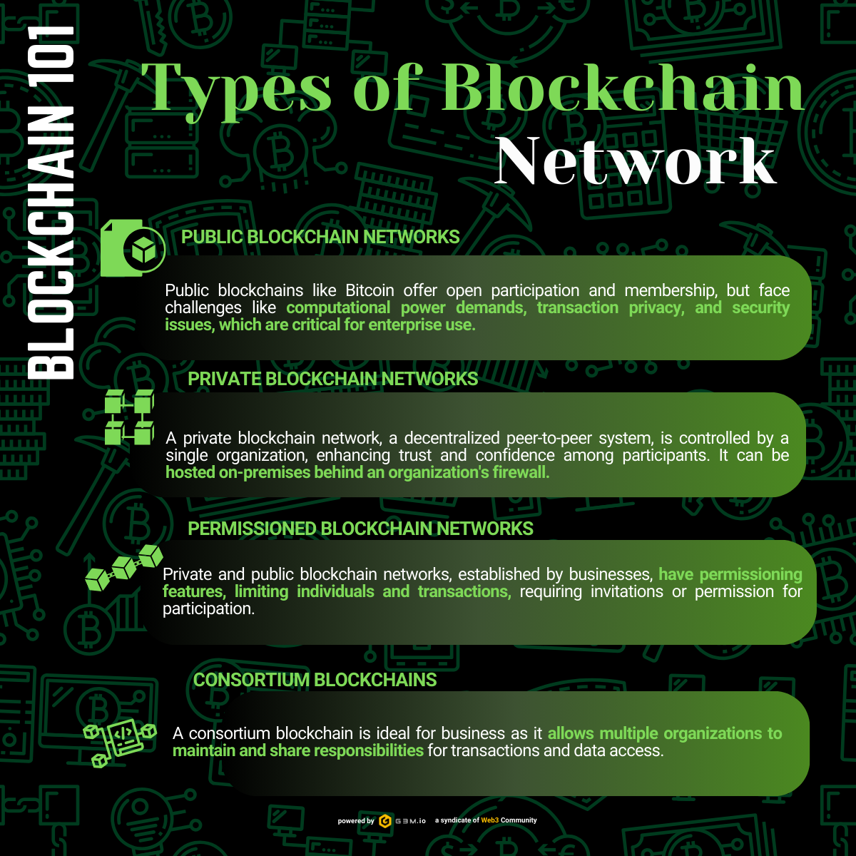 Types of blockchain networks